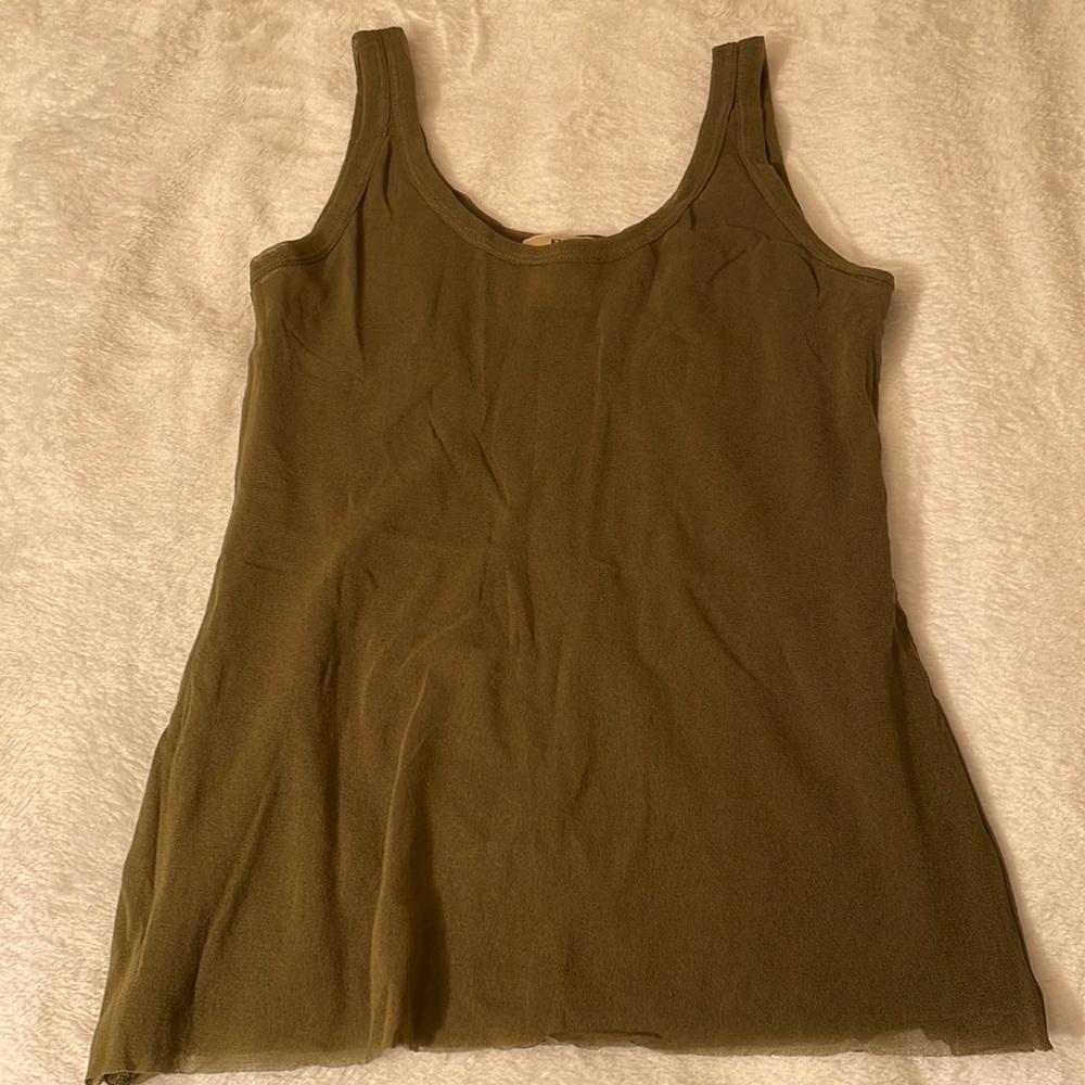 FUZZI nylon tank top